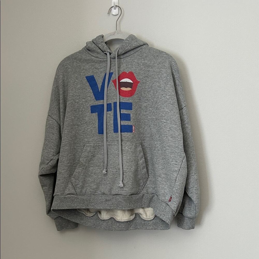 Levi's Gray Hoodie with Graphic Print
